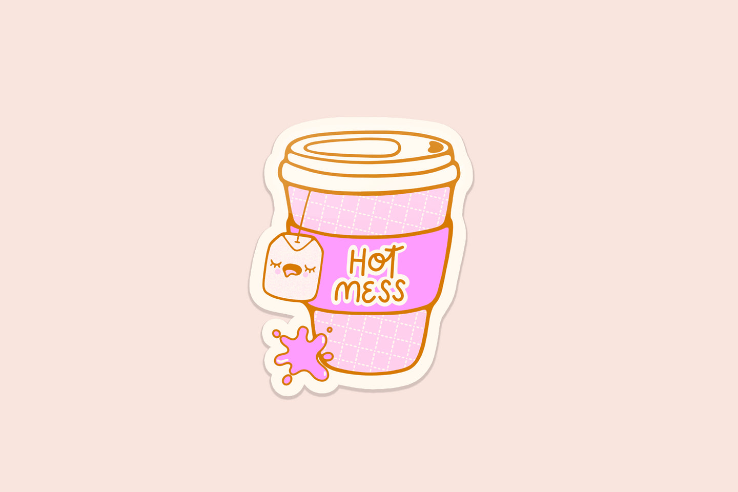 Hot Mess Vinyl Sticker